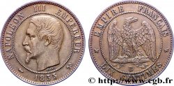 Dix centimes Napoléon III, tête nue 1855 Rouen F.133/21