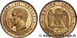 Dix centimes Napoléon III, tête nue 1856 Rouen F.133/35 SUP61 