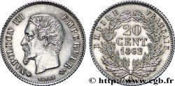 20 centimes Napoléon III, tête nue 1862 Paris F.148/17 SPL64 