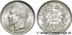 50 centimes Napoléon III, tête nue 1856 Paris F.187/4 SUP60 