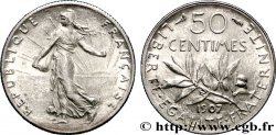 50 centimes Semeuse 1907  F.190/14 SUP58 