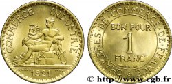1 franc Chambres de Commerce 1921 Paris F.218/3 SPL64 