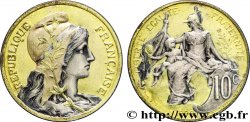 10 centimes Daniel-Dupuis, doré et argenté 1898 Paris F.136/4 var. SUP58 