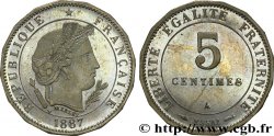 Essai de 5 centimes Merley, 16 pans 1887 Paris VG.4057 