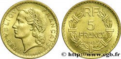 5 francs Lavrillier, bronze-aluminium 1945 Castelsarrasin F.337/6 SUP58 