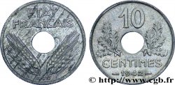 10 centimes État français, grand module 1942  F.141/4 SUP58 