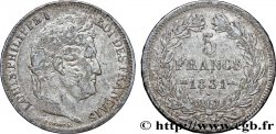 5 francs Ier type Domard, tranche en relief 1831 Strasbourg F.320/3 TB28 