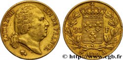 20 francs or Louis XVIII, tête nue 1819 Paris F.519/15
