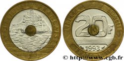 Faux de 20 francs Mont Saint-Michel, frappe monnaie 1993 Pessac F.403/7 var. VZ60 