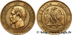 Dix centimes Napoléon III, tête nue 1855 Rouen F.133/22