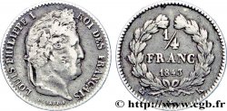 1/4 franc Louis-Philippe 1843 Bordeaux F.166/95