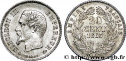 20 centimes Napoléon III, tête nue 1863 Strasbourg F.148/18 SUP60 