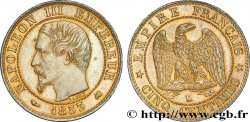Cinq centimes Napoléon III, tête nue 1853 Bordeaux F.116/5