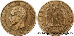 Cinq centimes Napoléon III, tête nue 1855 Bordeaux F.116/25