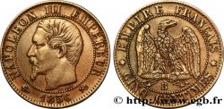 Cinq centimes Napoléon III, tête nue 1856 Rouen F.116/31