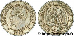 Deux centimes Napoléon III, tête nue 1857 Lyon F.107/48 TTB48 
