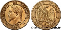 Dix centimes Napoléon III, tête laurée 1862 Strasbourg F.134/8