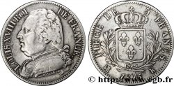 5 francs Louis XVIII, buste habillé 1815 Bordeaux F.308/22