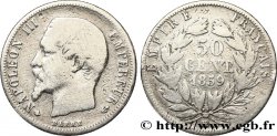50 centimes Napoléon III, tête nue 1859 Strasbourg F.187/11
