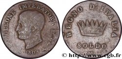 Soldo Napoléon Empereur et Roi d’Italie, 1er type 1808 Milan M.297 