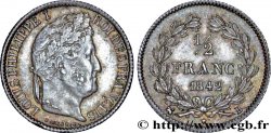 1/2 franc Louis-Philippe 1842 Rouen F.182/95 SUP62 