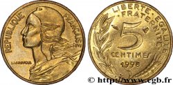 5 centimes Marianne 1998 Pessac F.125/42 SUP62 