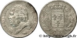 5 francs Louis XVIII, tête nue 1821 Paris F.309/60