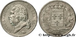 5 francs Louis XVIII, tête nue 1821 Paris F.309/60