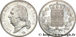 5 francs Louis XVIII, tête nue 1821 Paris F.309/60