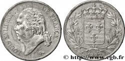 5 francs Louis XVIII, tête nue 1822 Paris F.309/68 SUP60 