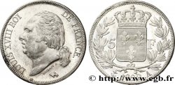 5 francs Louis XVIII, tête nue 1822 Paris F.309/68