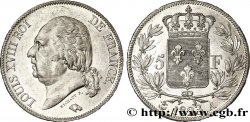 5 francs Louis XVIII, tête nue 1823 Paris F.309/76