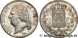 5 francs Louis XVIII, tête nue 1823 Paris F.309/76