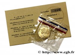 Piéfort Br-Al de 10 centimes Marianne 1976 Pessac F.144/16P FDC70 