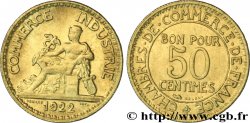 50 centimes Chambres de Commerce 1922 Paris F.191/4 FDC65 