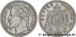 1 franc Napoléon III, tête laurée 1867 Strasbourg F.215/7 TTB45 