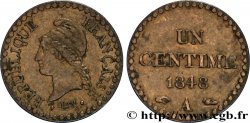 Un centime Dupré, IIe République 1848 Paris F.101/1 SS45 