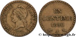 Un centime Dupré, IIe République 1850 Paris F.101/5 TTB45 