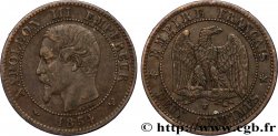Deux centimes Napoléon III, tête nue 1854 Lille F.107/18 TTB48 