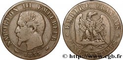 Cinq centimes Napoléon III, tête nue 1855 Bordeaux F.116/24 TB20 