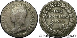 Cinq centimes Dupré, grand module,  refrappage  du décime 1797 Limoges F.114/8