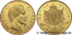 100 francs or Napoléon III, tête nue 1859 Strasbourg F.550/8