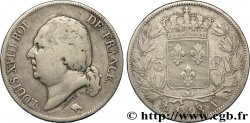 5 francs Louis XVIII, tête nue 1823 Paris F.309/76