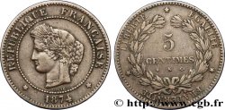 5 centimes Cérès 1874 Bordeaux F.118/10 TTB40 