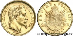 20 francs or Napoléon III, tête laurée 1866 Paris F.532/13