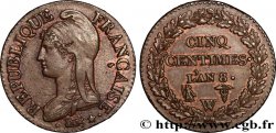Cinq centimes Dupré, grand module 1800 Lille F.115/138