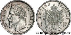 1 franc Napoléon III, tête laurée 1867 Strasbourg F.215/7
