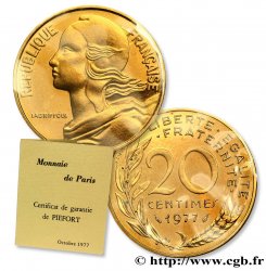 Piéfort Br-Al de 20 centimes Marianne 1977 Pessac F.156/17P