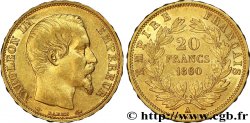 20 francs or Napoléon III, tête nue 1860 Paris F.531/17 TTB50 