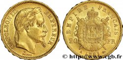 20 francs or Napoléon III, tête laurée 1861 Paris F.532/1